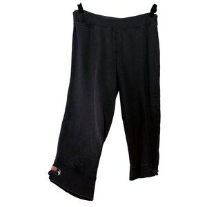 Soft Surroundings Women's Gray Pull On Lounge Comfy Cropped Pants Size PXL